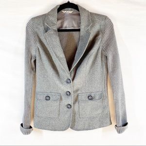 Cabi Sweater Jacket Gray Wool Style #119